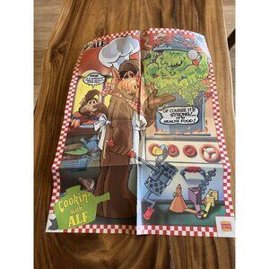 Vintage Alf Melmac Cookin' with ALF Poster Burger King 1980's